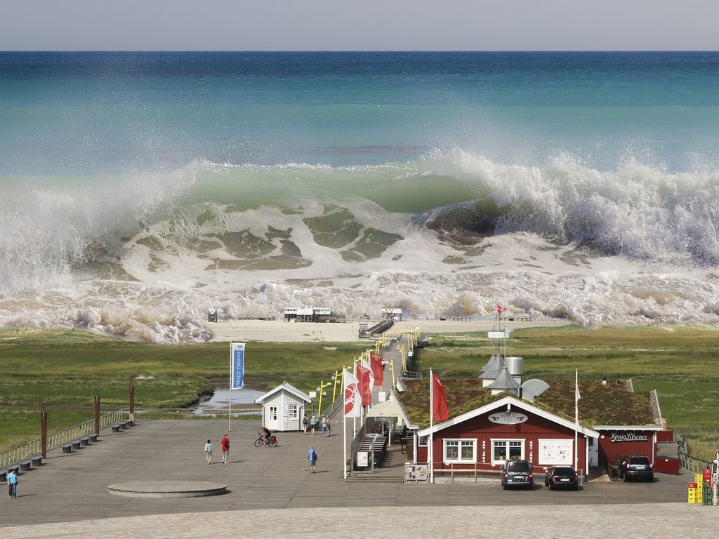A melhor alternativa para se escapar de um tsunami é se distanciar o mais rapidamente da costa e procurar por locais altos (Imagem: Reprodução/Rolandmey/Pexels)