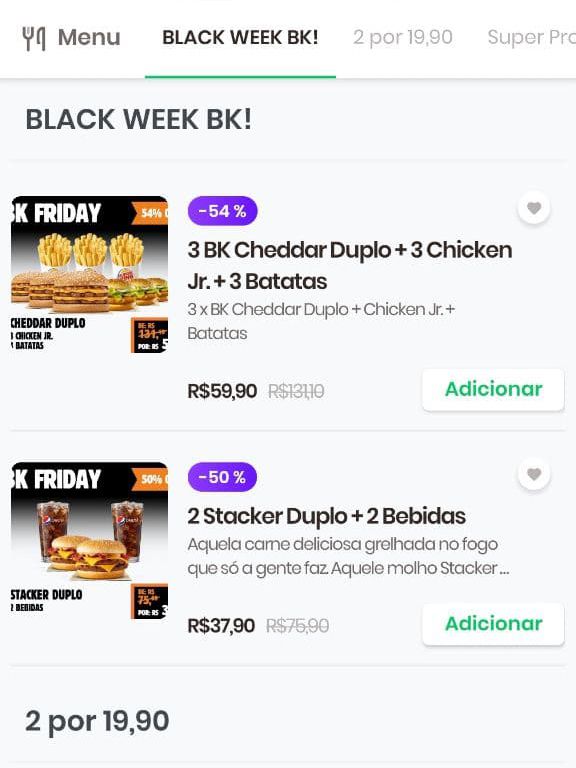 Burger King tem oferta com seis sanduíches por menos de R$ 60 na Black Friday