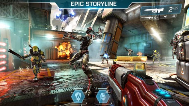 Se atente aos tipos de arma do Shadowgun Legends (Imagem: Divulgação)