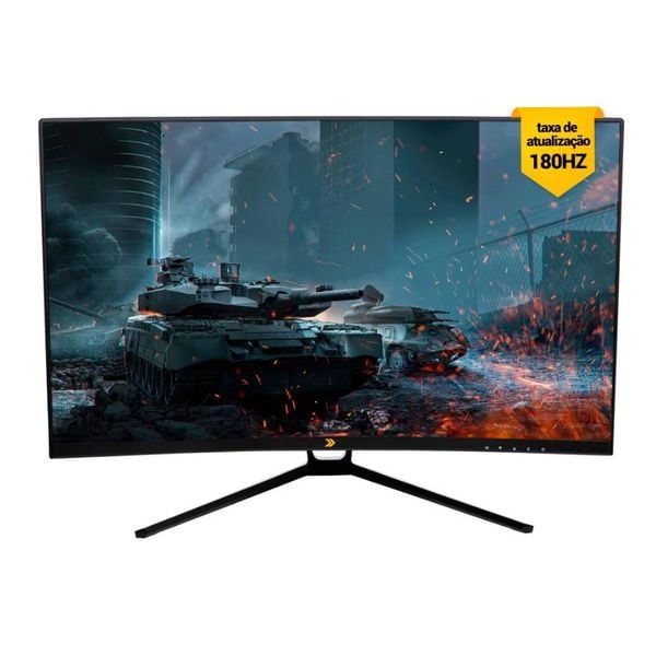 Monitor Gamer Curvo KBM! GAMING MG320 27", 180Hz, Full Hd, 1ms, DisplayPort e HDMI, Adaptive Sync, Ajuste De Ângulo