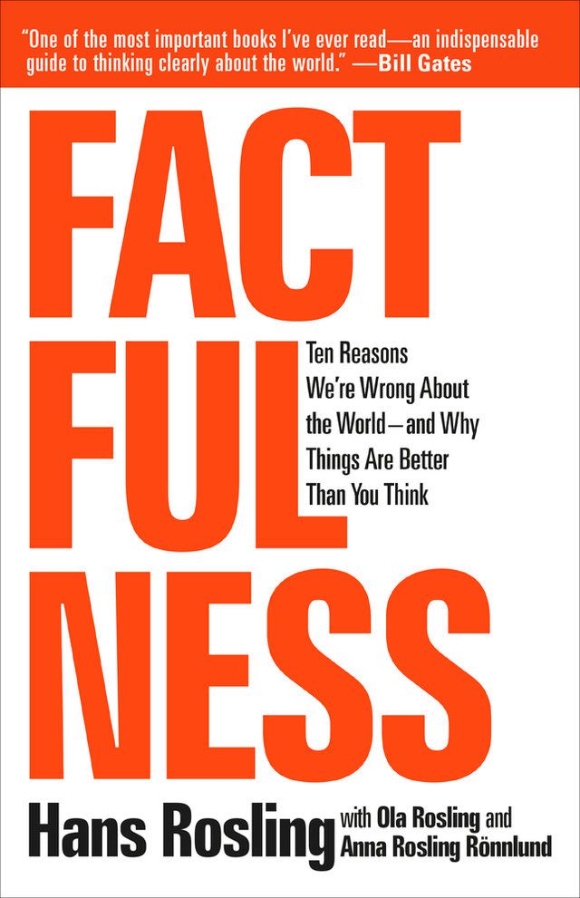 "Factfulness", de Hans Rosling e colaboradores. (Imagem: Amazon)