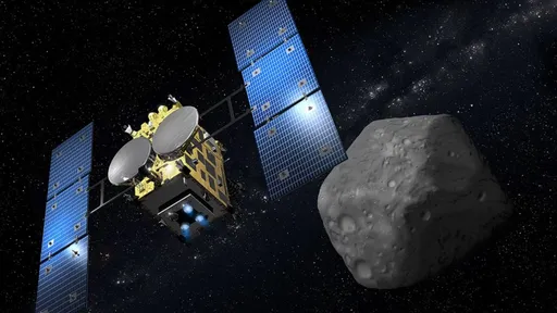 Vídeo mostra sonda Hayabusa-2 abrindo cratera de 17,6 metros no asteroide Ryugu