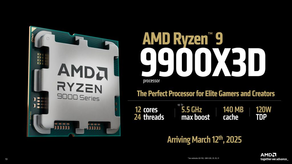 Imagem da CPU AMD Ryzen 9 9900X3D