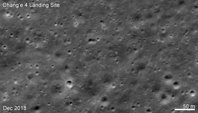 A animação mostra o desenvolvimento do rover Yutu-2 sobre a superfície da Lua (Imagem: Reprodução/NASA/GSFC/Arizona State University)