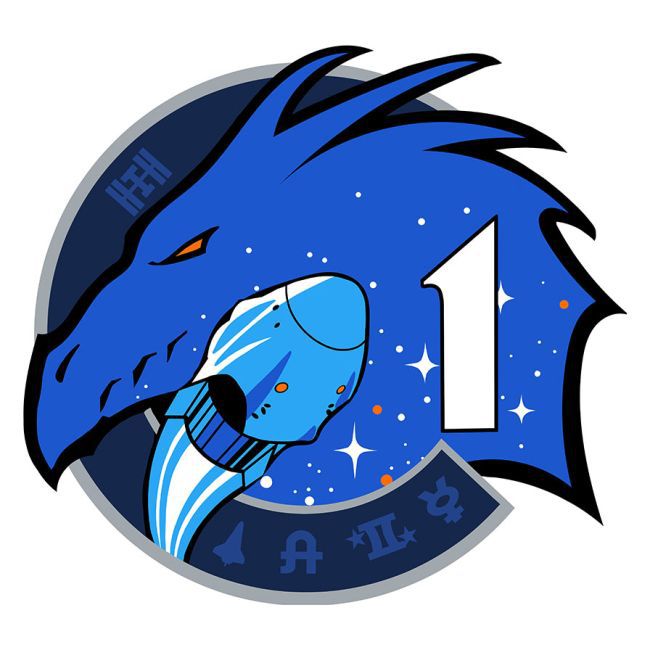 O emblema da missão (Imagem:Reprodução/SpaceX)