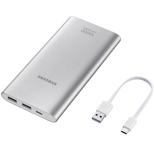 Bateria Externa Samsung Carga Rápida USB Prata - TIPO C