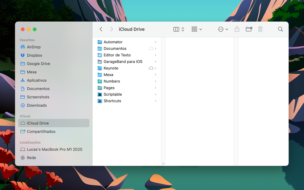 No Mac, é mais fácil mover seus arquivos do iWork de suas pastas nativas no iCloud Drive (Captura de tela: Lucas Wetten)