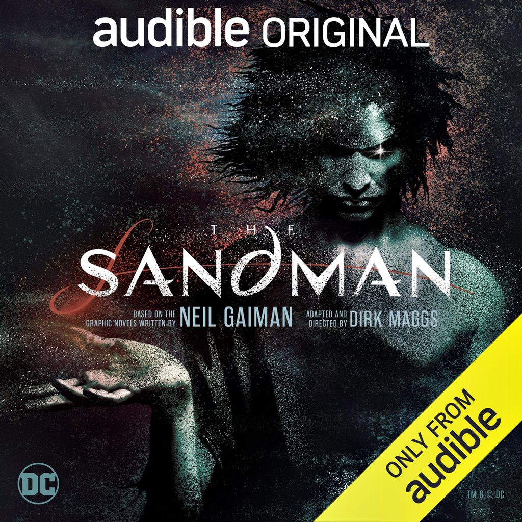 Capa de The Sandman Audible, que também é vendido em cópia física (Imagem: Reprodução/Audible)