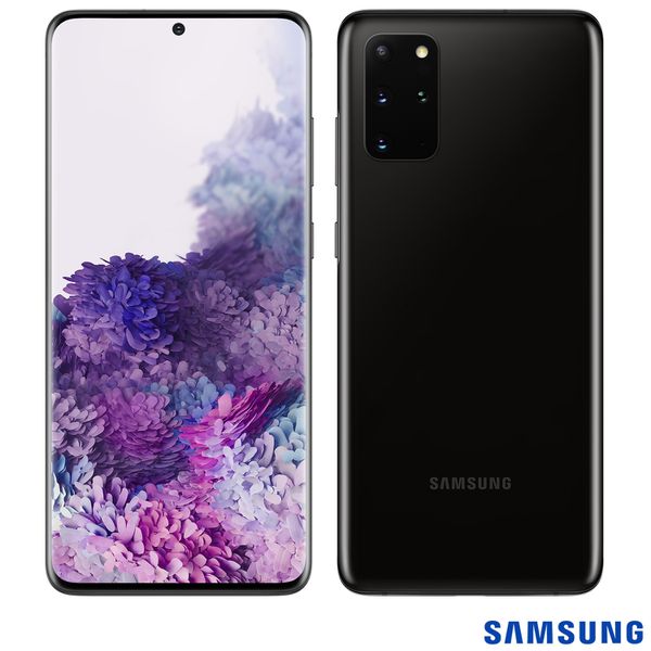 Samsung Galaxy S20+ Preto, com Tela Infinita de 6,7”, 4G, 128GB e Câmera Quádrupla