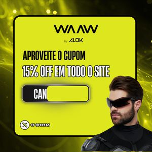 WAAW: Cupom Exclusivo de 15% OFF em todo o site