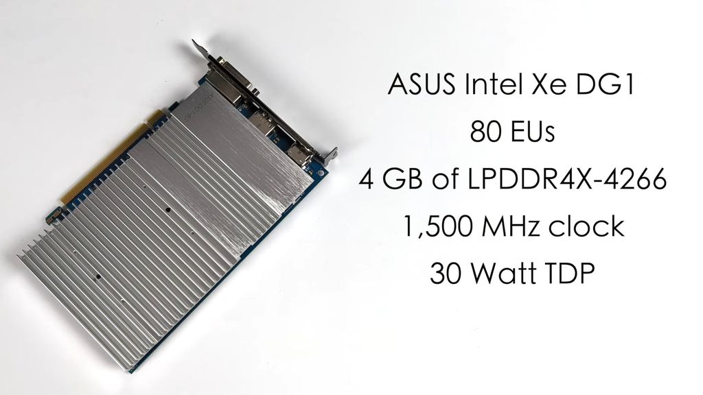 A Iris Xe DG1 e as GPUs integradas dos processadores Tiger Lake também serão compatíveis com o Intel XeSS (Imagem: ETA Prime/YouTube)
