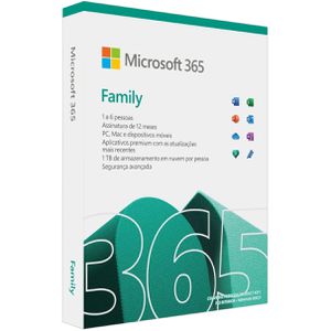 Microsoft 365 Family | Office 365 apps | 1TB na nuvem por usuário | até 6 usuários | assinatura anual, 6GQ-01543
