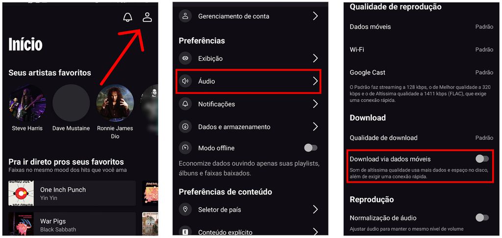 Download por dados móveis é uma opção para quando você estiver longe de casa (Imagem: Captura de tela/André Magalhães/Canaltech)