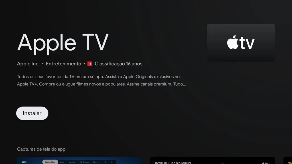 Assista o Apple TV+ na Android TV (Imagem: Douglas Ciriaco)