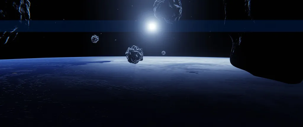 Asteroides entre a Terra e o Sol são mais difíceis de detectar devido ao brilho solar (Imagem: Reprodução/CoolVid-Shows/Pixabay)