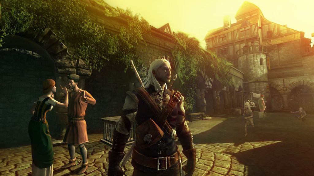 Cena do primeiro jogo The Witcher, lançado em 2007 (Imagem: CD Projekt Red)