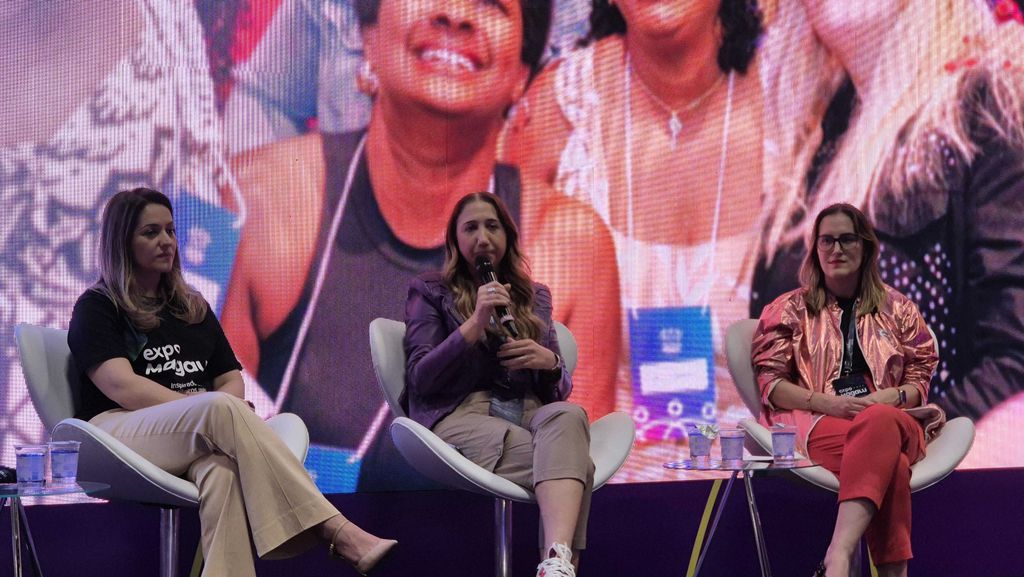 Expo magalu palco mulheres no topo