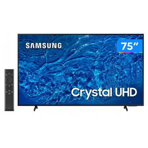 Smart TV 75” 4K Crystal UHD Samsung UN75BU8000 - VA Wi-Fi Bluetooth Alexa Google 3 HDMI [CUPOM EXCLUSIVO]