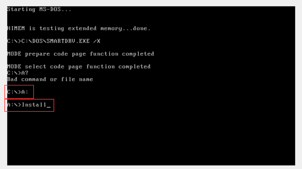 Como instalar o driver de CD no MS-DOS (Imagem: Captura de tela/Bruno De Blasi/Canaltech)