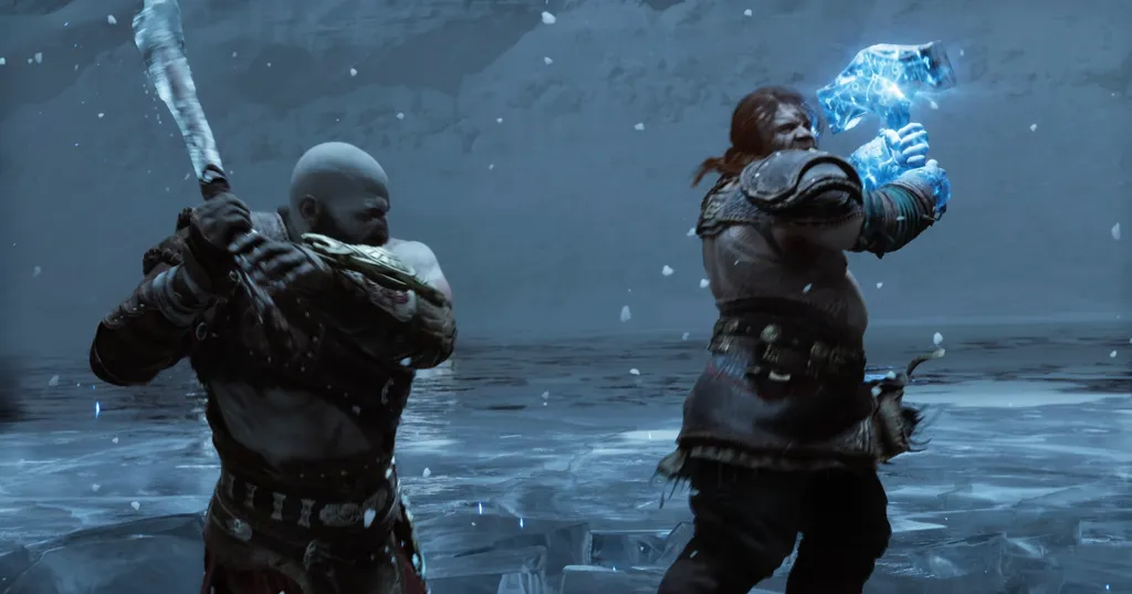 Já pensou se Kratos decide tomar o Martelo Mjolnir após matar Thor? (Foto: Reprodução/Sony Interactive Entertainment)