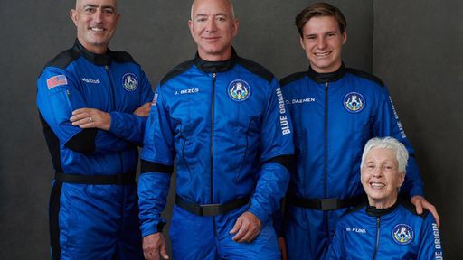 Voo de Jeff Bezos ao espaço com a Blue Origin vira isca para golpes com Bitcoins