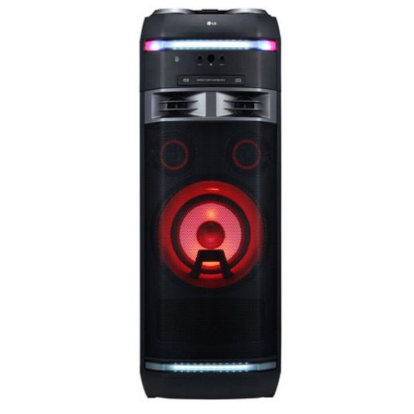 Mini System Torre XBoom LG OK75 CD, Bluetooth, Wireless, USB, Função DJ e Iluminação 1000W