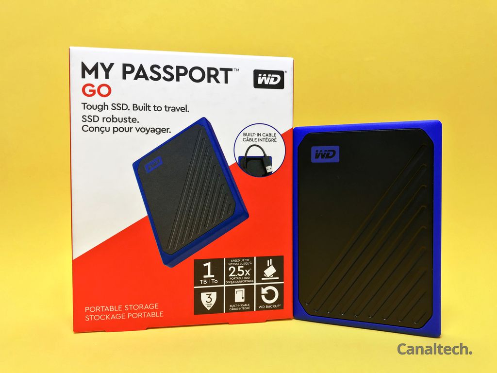 My Passport Go é a principal oferta da Western Digital no segmento de SSDs portáteis de entrada