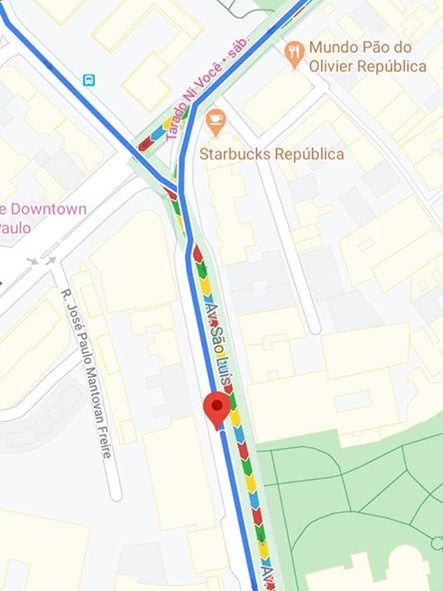 Carnaval 2020: o Google Maps ajuda a evitar atrasos e a explorar melhor as rotas (Captura de tela: Ariane Velasco)