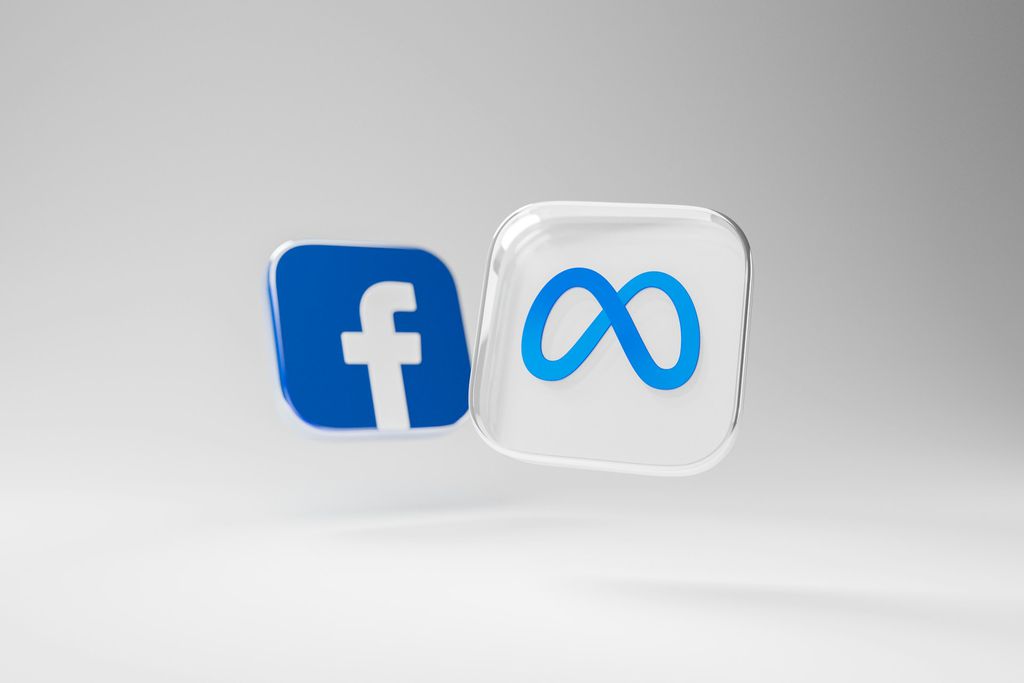 Logo do Facebook e Meta