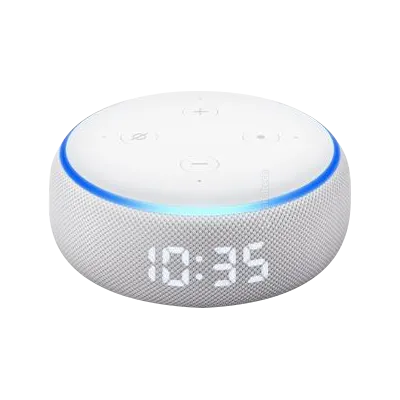 Echo Dot com relógio