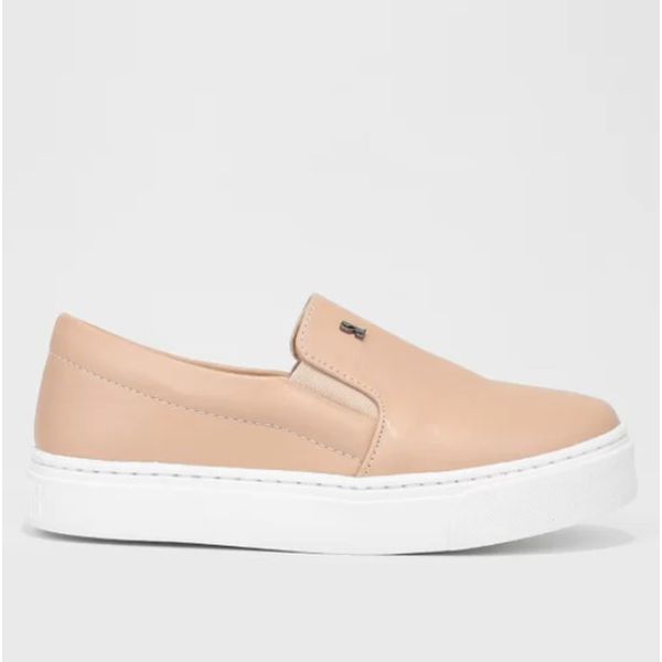 Slip On Santa Lolla Logo Feminino - Bege