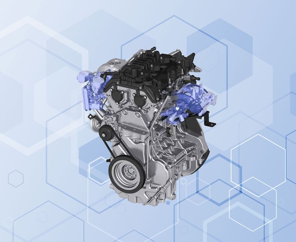 Renderização do motor a hidrogênio da GAC Motors (Imagem: Divulgação/ GAC Motors)