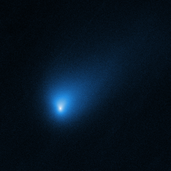 Imagem do 2l/Borisov capturada pelo telescópio Hubble (Foto: NASA/ESA/D. Jewitt (UCLA))
