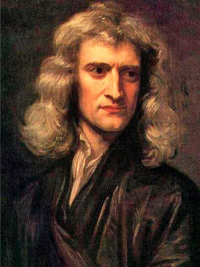 Isaac Newton em retrato de Godfrey Kneller (Foto: Wikimedia Commons)
