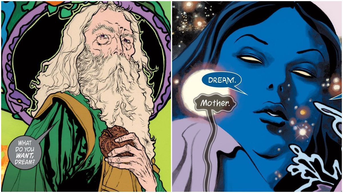 Quem são os pais de Sandman e de seus irmãos Perpétuos?