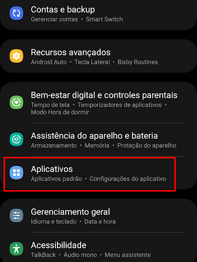 Acesse seus apps instalados (Imagem: André Magalhães/Captura de tela)