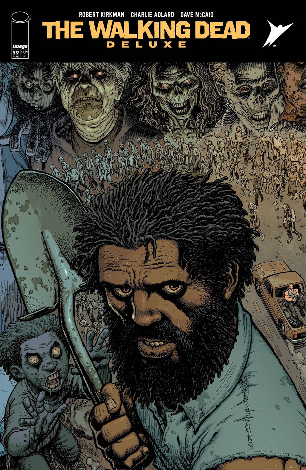 The Walking Dead vem ganhando uma versão de luxo colorida com novas capas e material extra (Imagem: Divulgação/Skybound Entertainment)