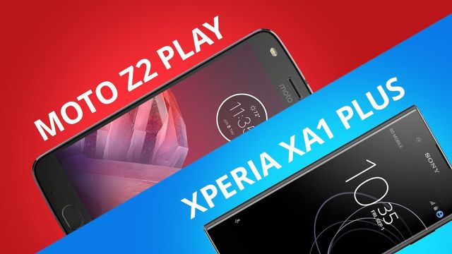 Moto Z2 Play vs Sony Xperia XA1 Plus [Comparativo]