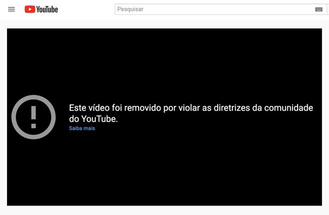 Mesmo violando as diretrizes, alguns vídeos são recomendados pelo próprio site (Imagem: Reprodução/YouTube)
