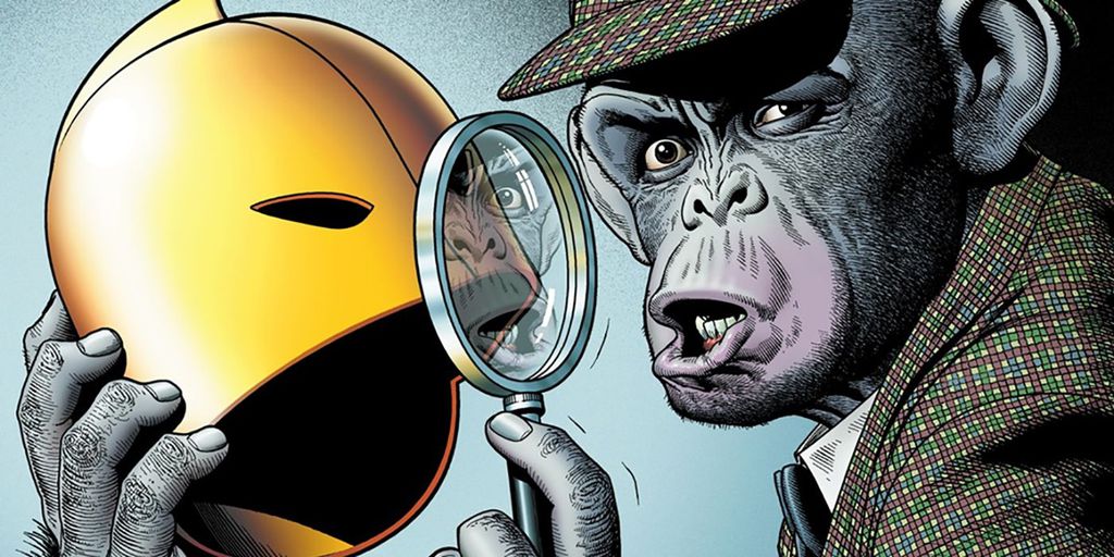 O Detetive Chimp supera Batman porque também é especialista em casos de magia (Imagem: Reprodução/DC Comics)