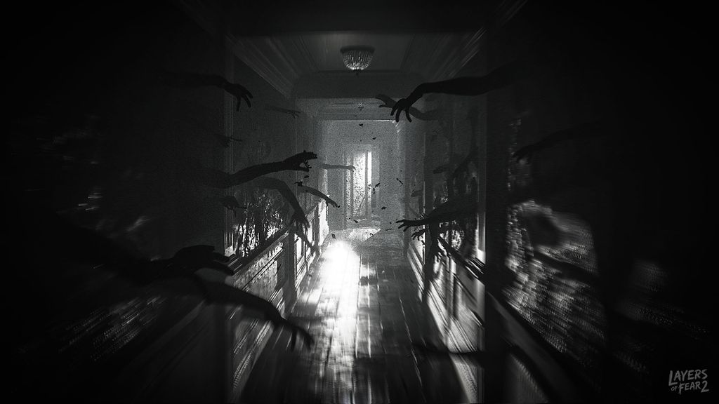 Layers of Fear 2 apresenta cenários macabros e bizarros, mas que não cria tanta tensão pois pouco oferece em matéria de ameaças reais ao jogador (Imagem: Bloober)