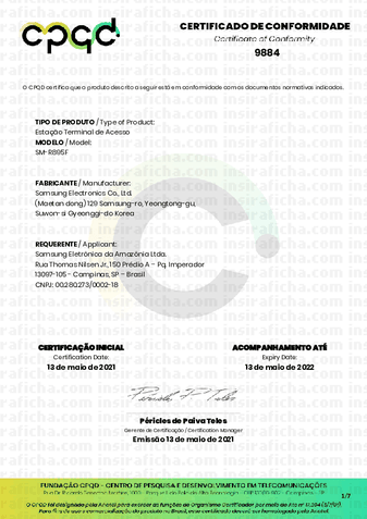 Samsung Galaxy Watch 4 e Active 4 Certificação Anatel 2