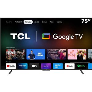 Smart TV 75” 4K LED TCL 75P735 VA 60Hz Hands - Free Wi-Fi Bluetooth HDR Alexa Google Assistente [CUPOM EXCLUSIVO]