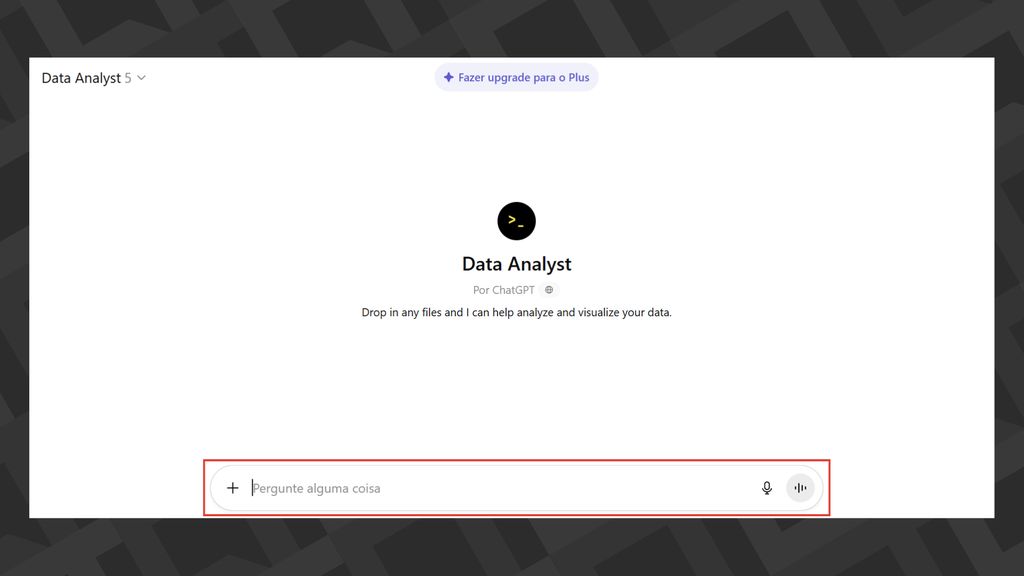 chat do GPT Data Analyst
