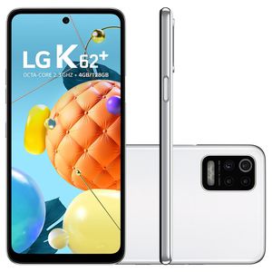 Smartphone LG K62 Plus, 128GB, 48MP, Tela 6.5´, Branco [À VISTA]