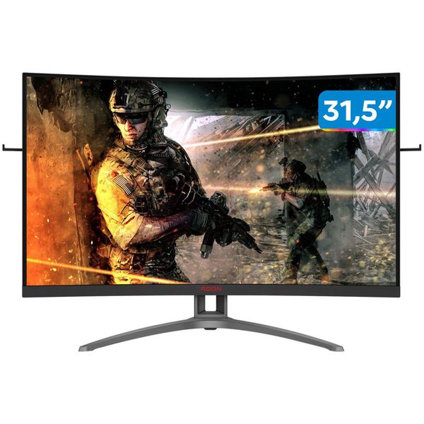 Monitor Gamer AOC Agon III AG323FCXE 31,5” LED - Curvo Widescreen Full HD HDMI VGA 1ms [APP + CUPOM + CLIENTE OURO]