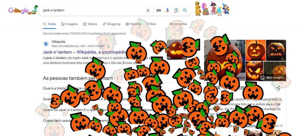 O Doodle de Halloween do Google é um joguinho muito divertido - Giz Brasil