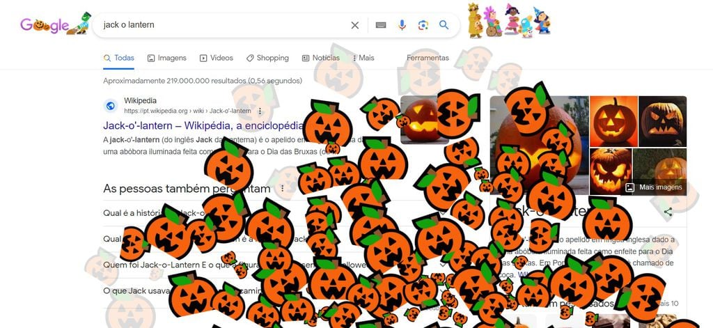 Aberto até de Madrugada: Google Doodle Halloween 2022