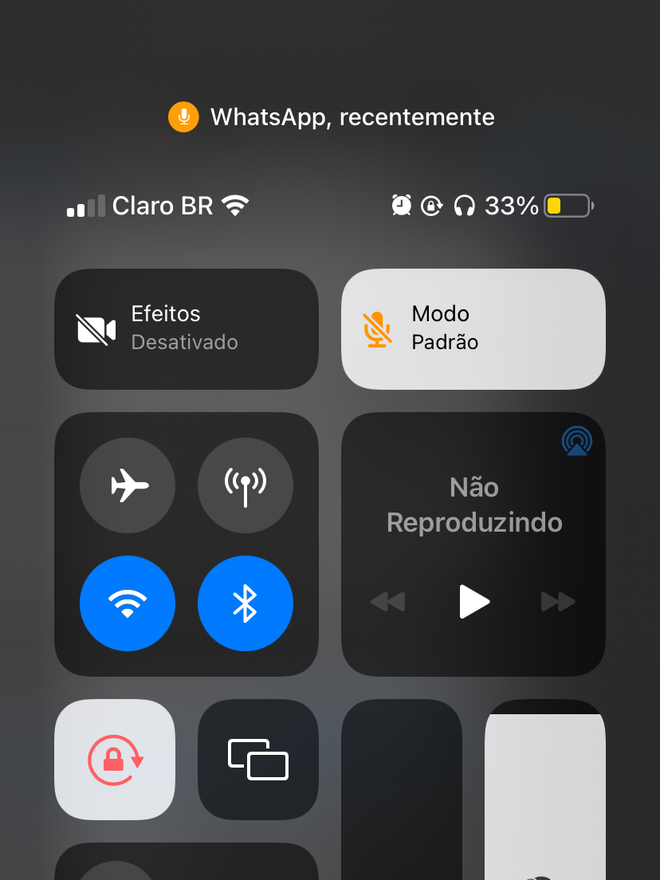 Abra a Central de Controle do iPhone e entre na opção indicada - Captura de tela: Thiago Furquim (Canaltech)
