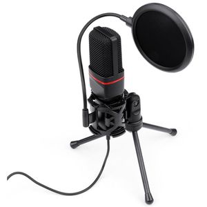Microfone Streamer Gamer Redragon GM100 Podcast, Preto - GM100 | CUPOM